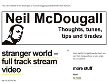 Tablet Screenshot of neilmcdougall.com